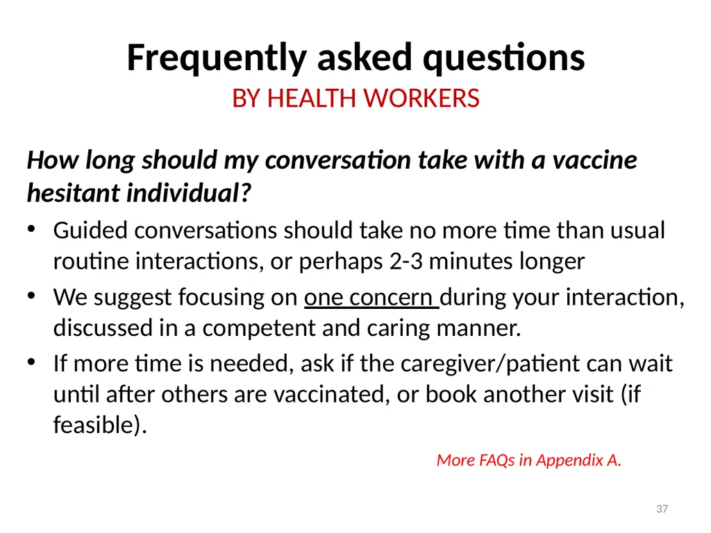Conversations to build trust in vaccination A - slide 37 of 44