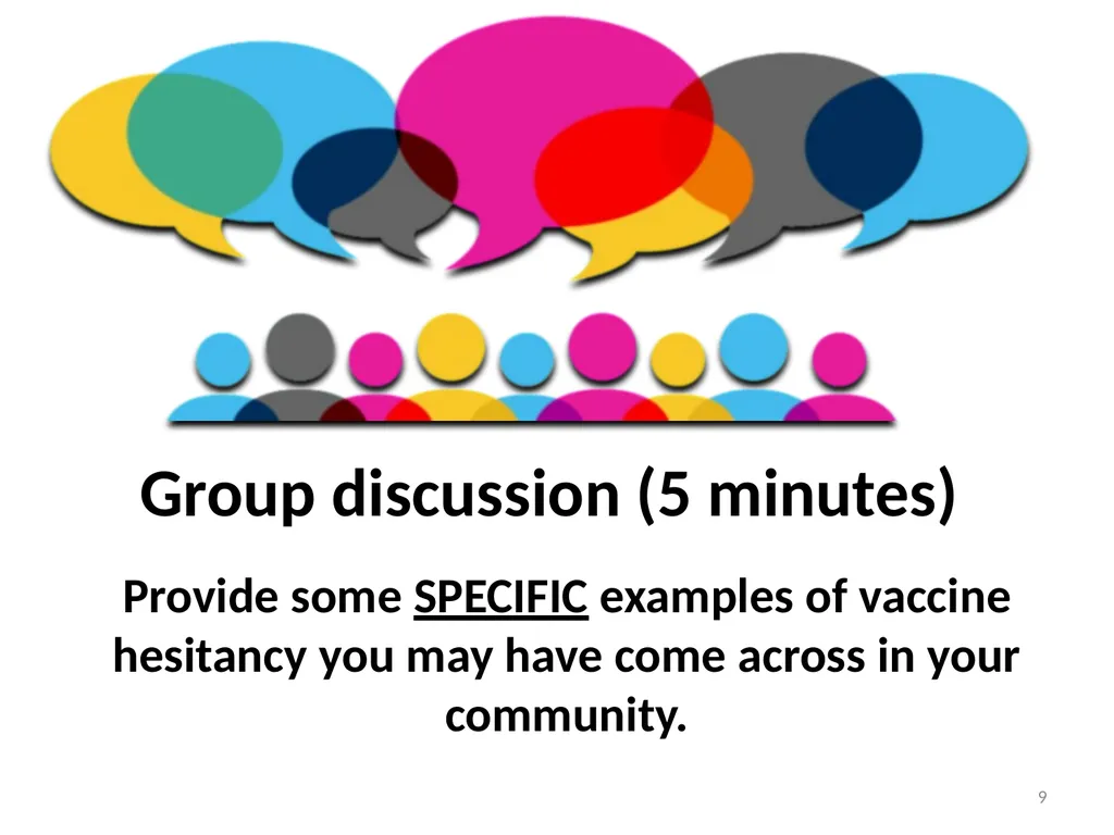 Conversations to build trust in vaccination A - slide 9 of 44