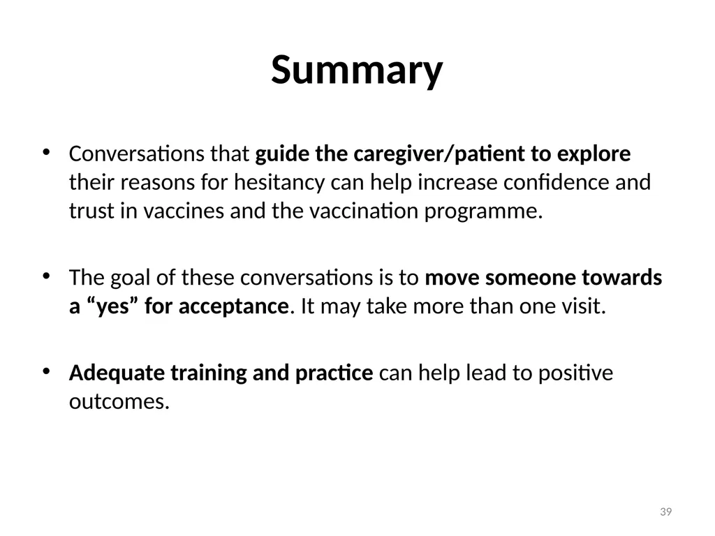 Conversations to build trust in vaccination A - slide 39 of 44