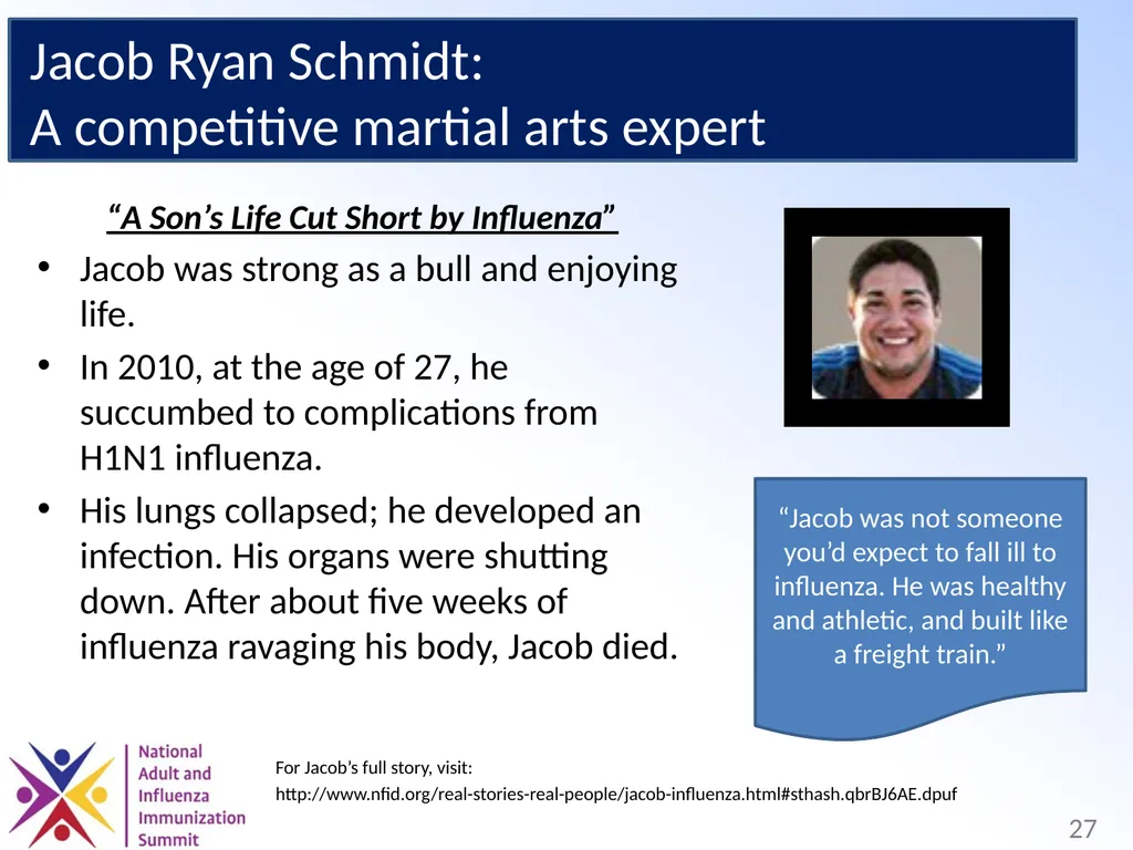 Adults Need Vaccines, Too! Why We Need to Set the - slide 27 of 28