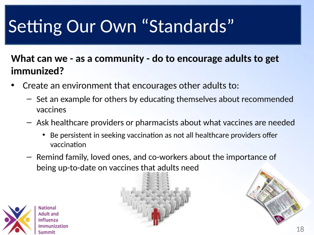 Adults Need Vaccines, Too! Why We Need to Set the - slide 18 of 28