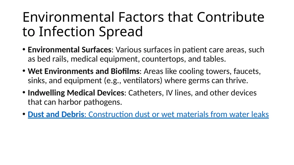 Infection Control and Prevention in Environmental - slide 10 of 49
