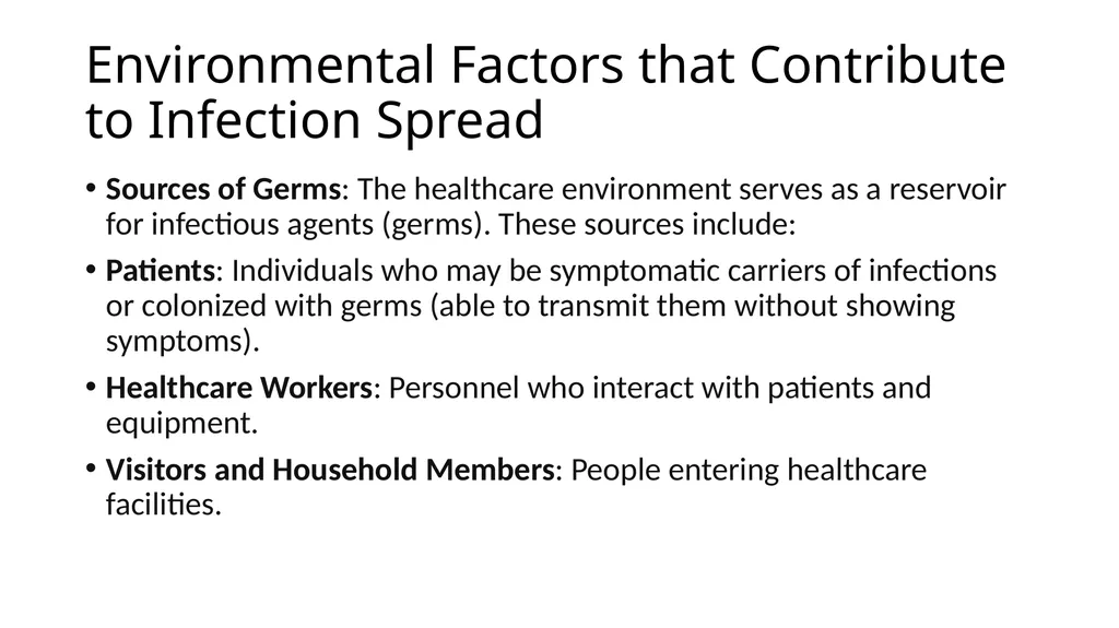 Infection Control and Prevention in Environmental - slide 9 of 49