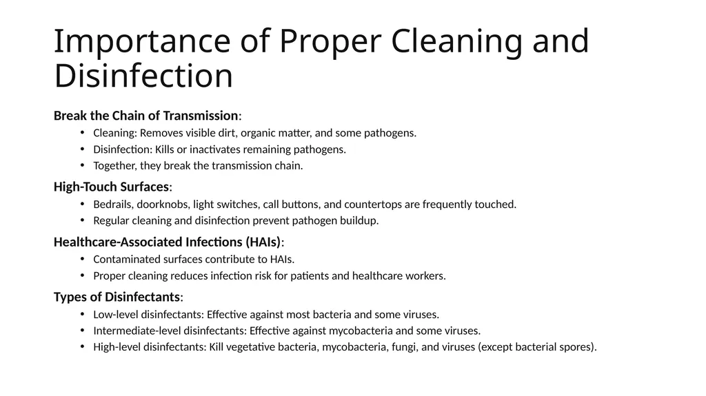 Infection Control and Prevention in Environmental - slide 33 of 49