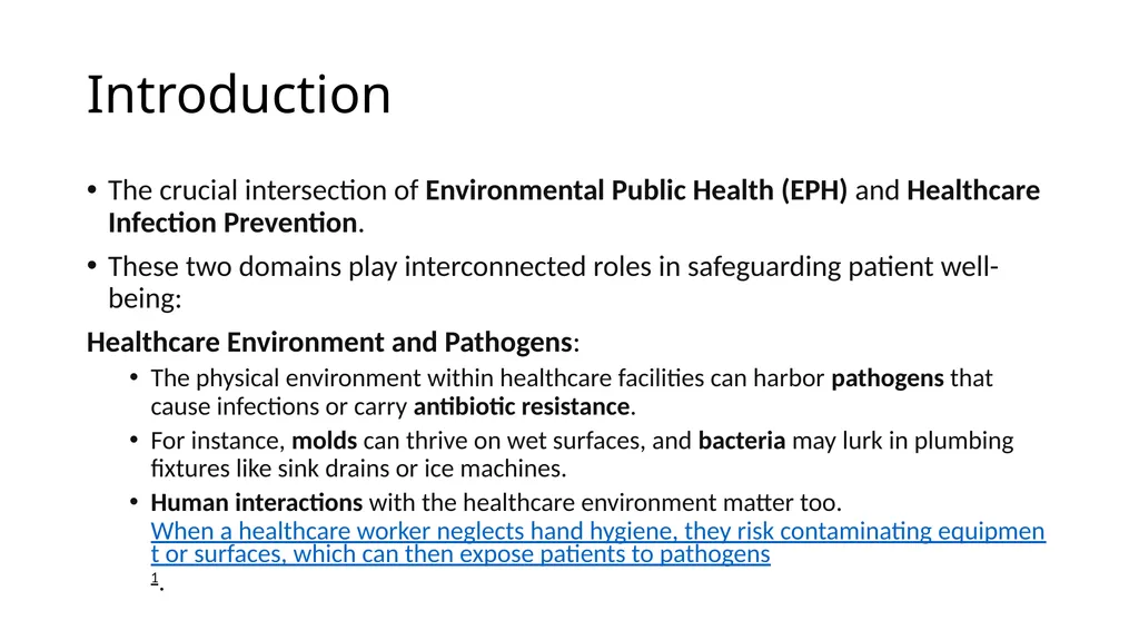 Infection Control and Prevention in Environmental - slide 5 of 49