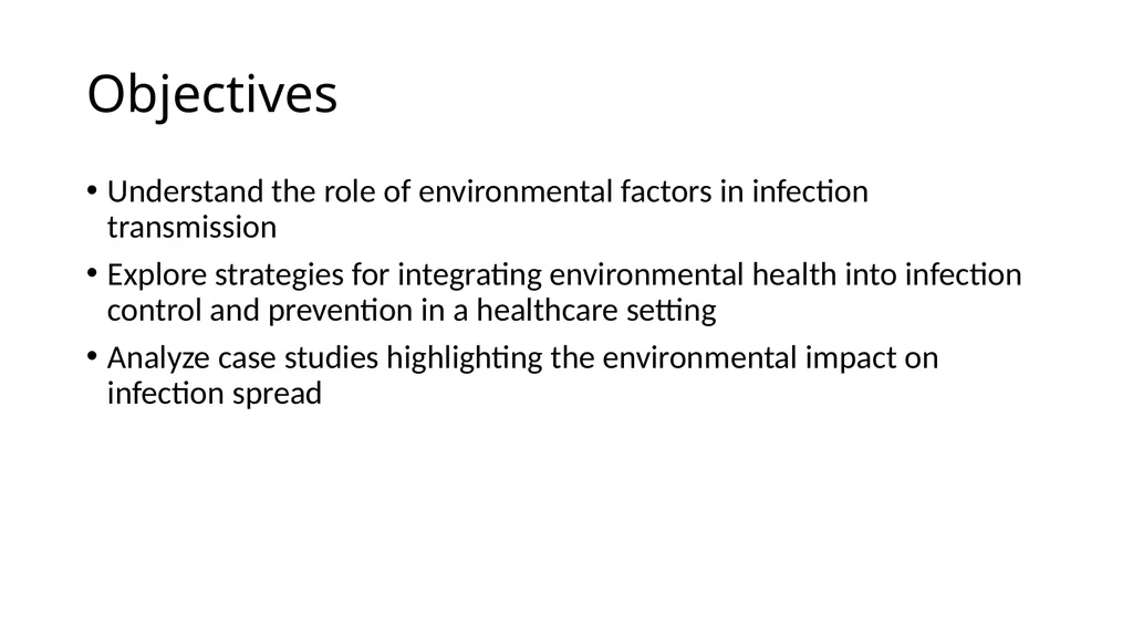Infection Control and Prevention in Environmental - slide 4 of 49