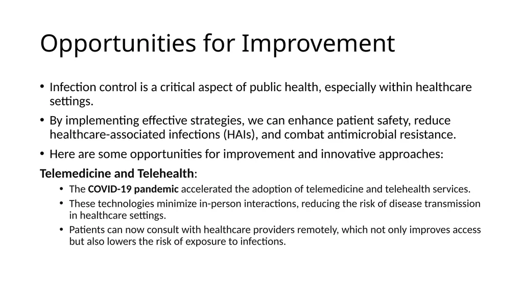 Infection Control and Prevention in Environmental - slide 40 of 49