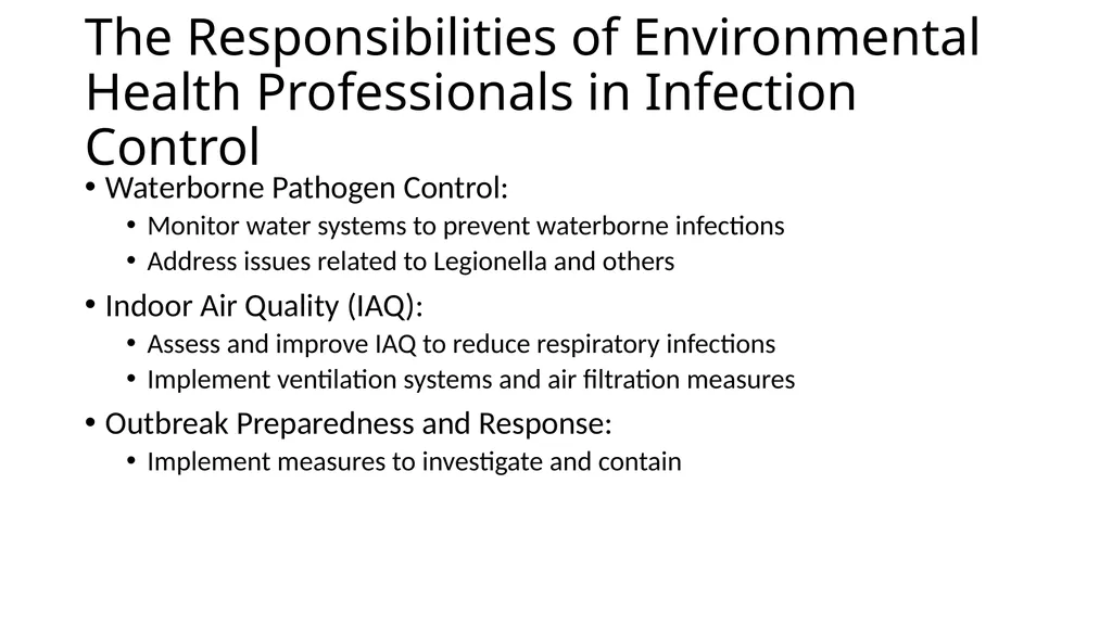 Infection Control and Prevention in Environmental - slide 15 of 49