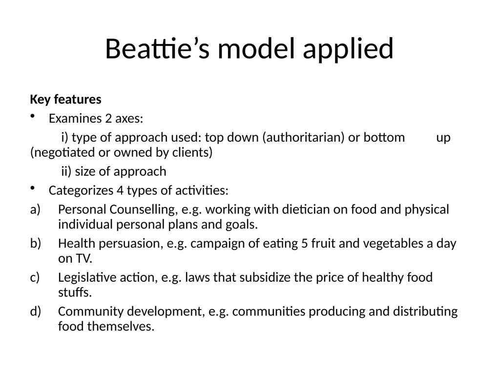 Health Promotion Session outcomes The explain the - slide 7 of 20