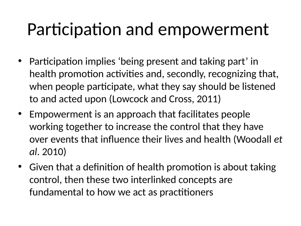 Health Promotion Session outcomes The explain the - slide 17 of 20