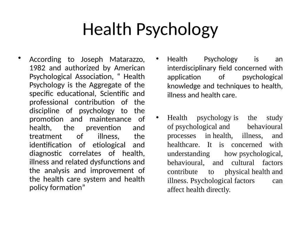Health Psychology Meaning Of Health in social - slide 5 of 16