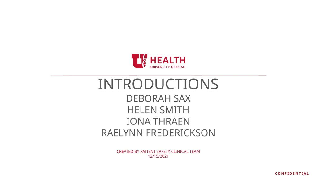 University of Utah Health Patient Safety Program - slide 2 of 16