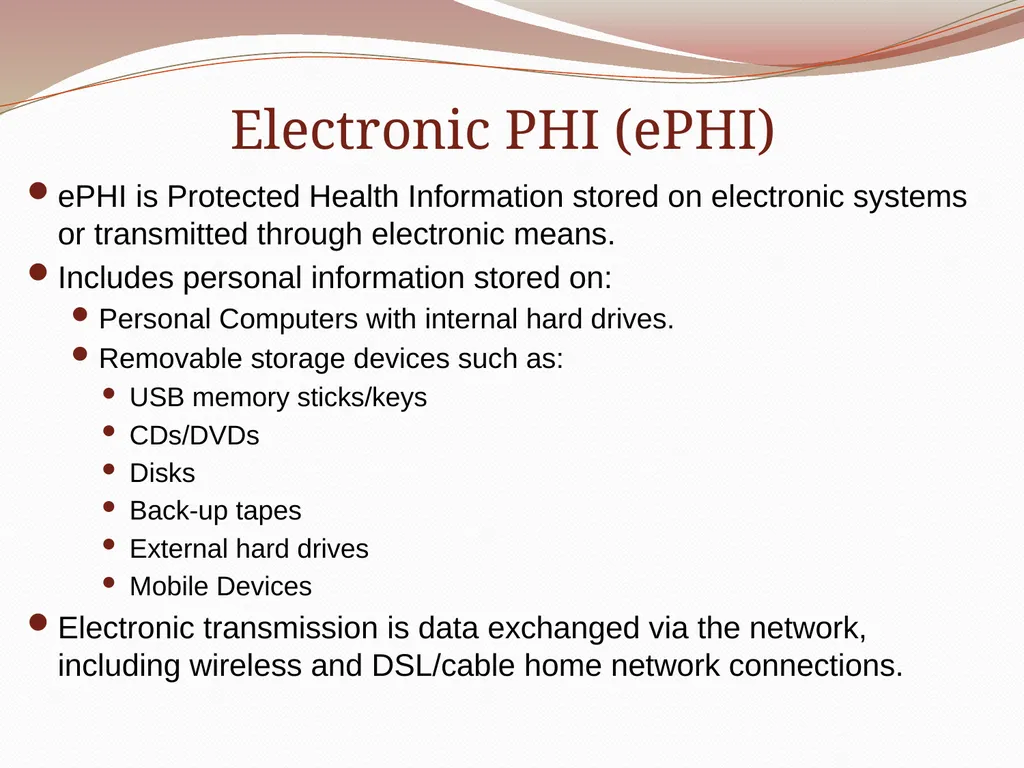 HIPAA/HITECH Privacy and Security Student Training - slide 67 of 90