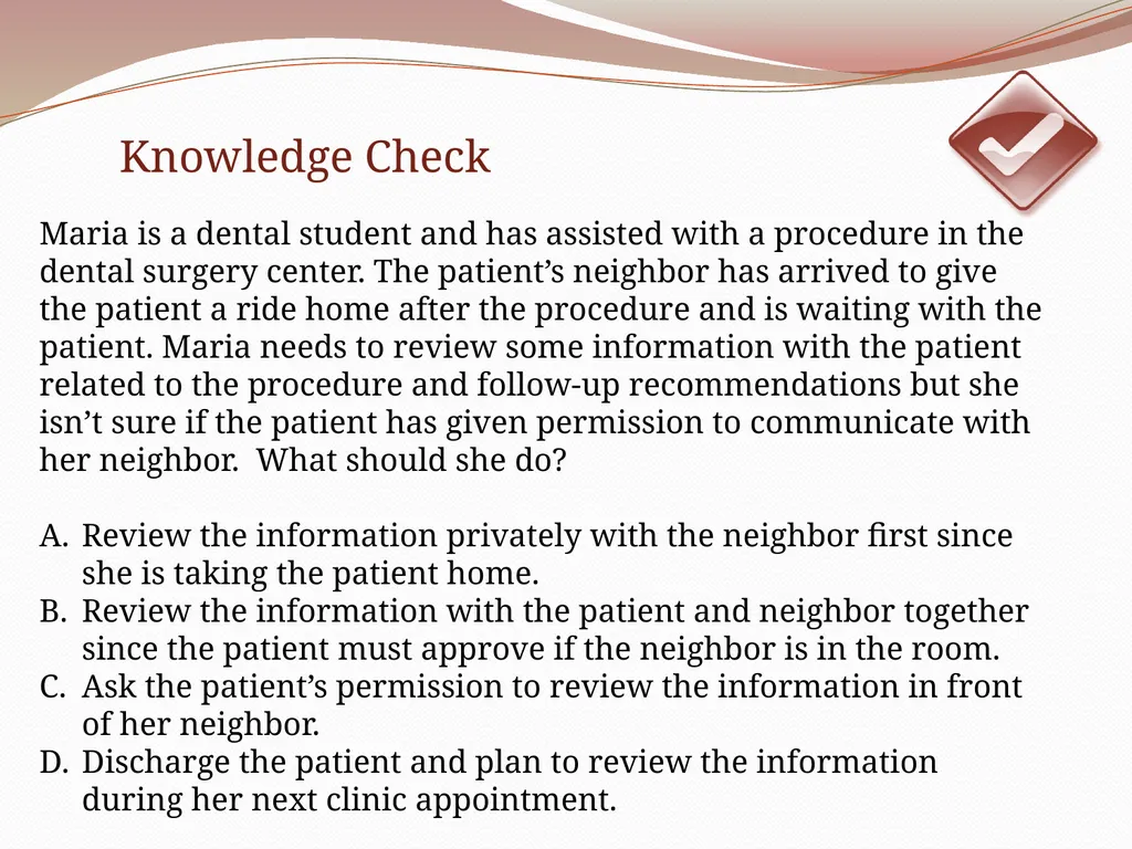 HIPAA/HITECH Privacy and Security Student Training - slide 38 of 90