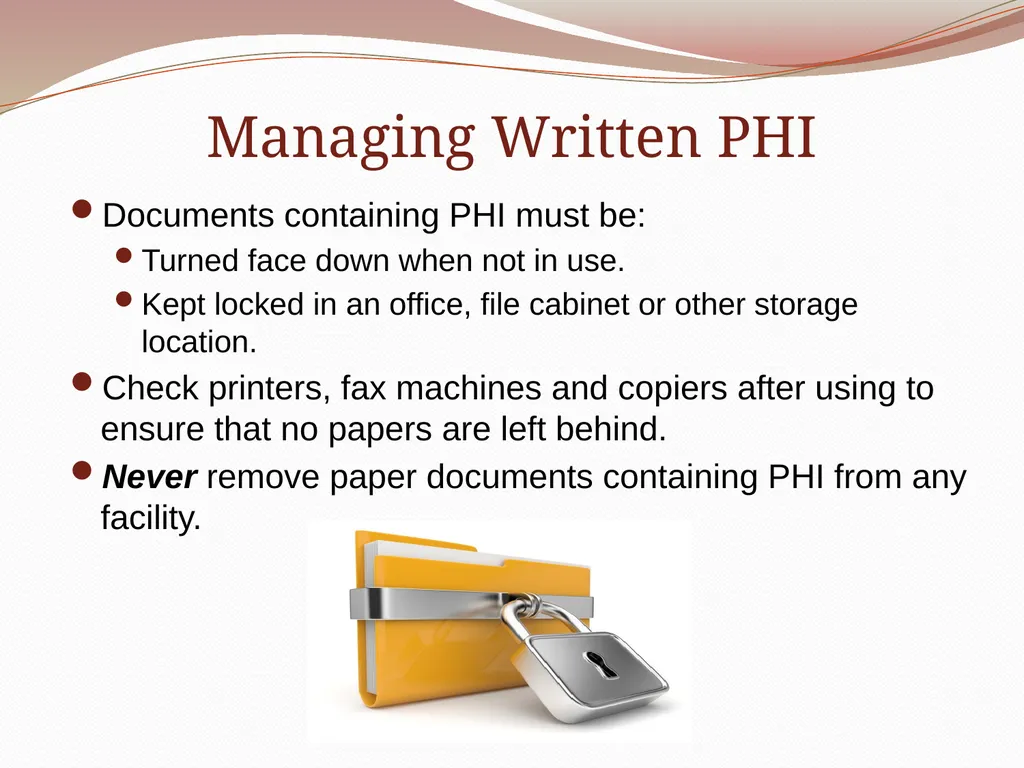HIPAA/HITECH Privacy and Security Student Training - slide 51 of 90