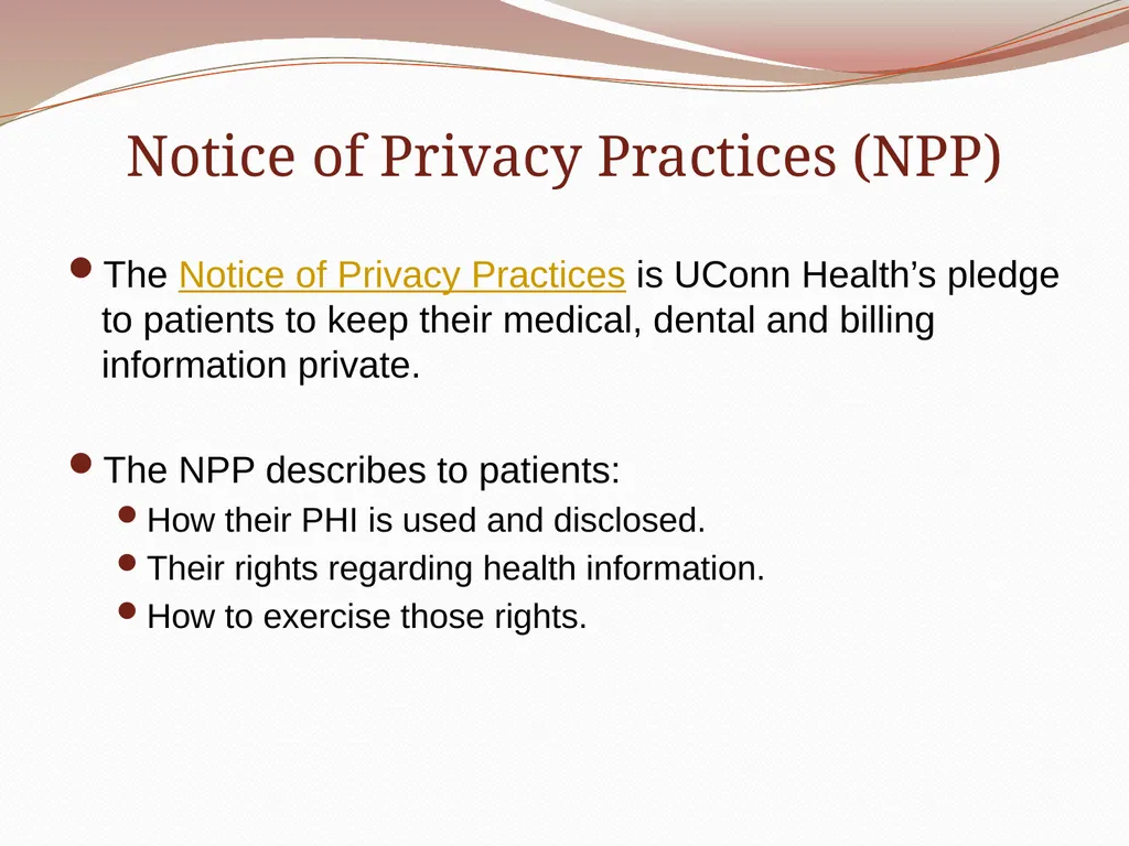 HIPAA/HITECH Privacy and Security Student Training - slide 30 of 90