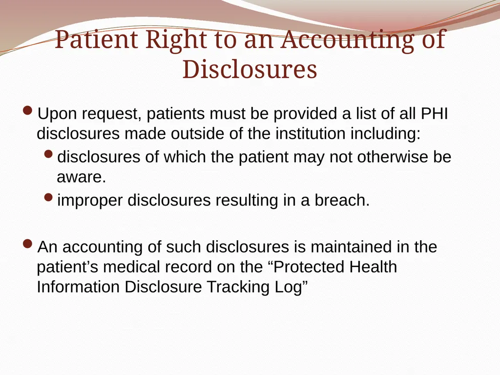 HIPAA/HITECH Privacy and Security Student Training - slide 20 of 90
