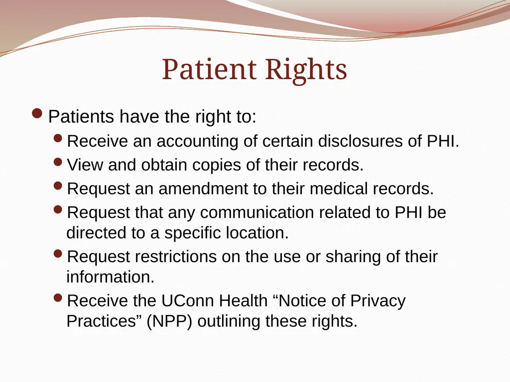 HIPAA/HITECH Privacy and Security Student Training - slide 19 of 90
