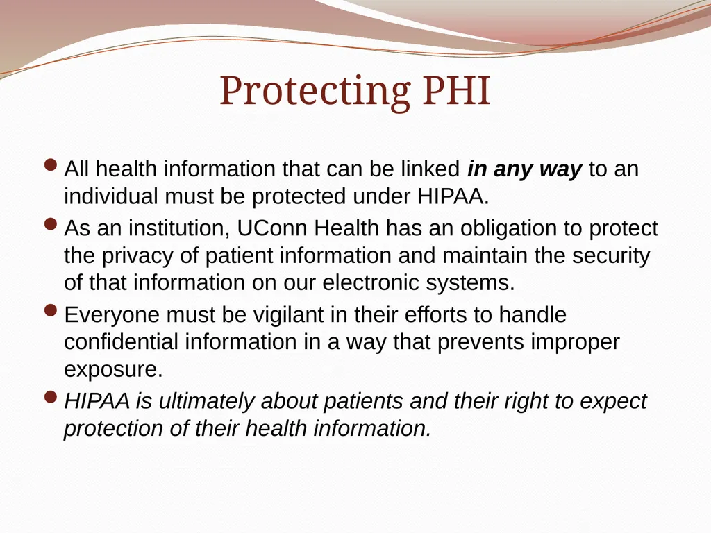 HIPAA/HITECH Privacy and Security Student Training - slide 17 of 90