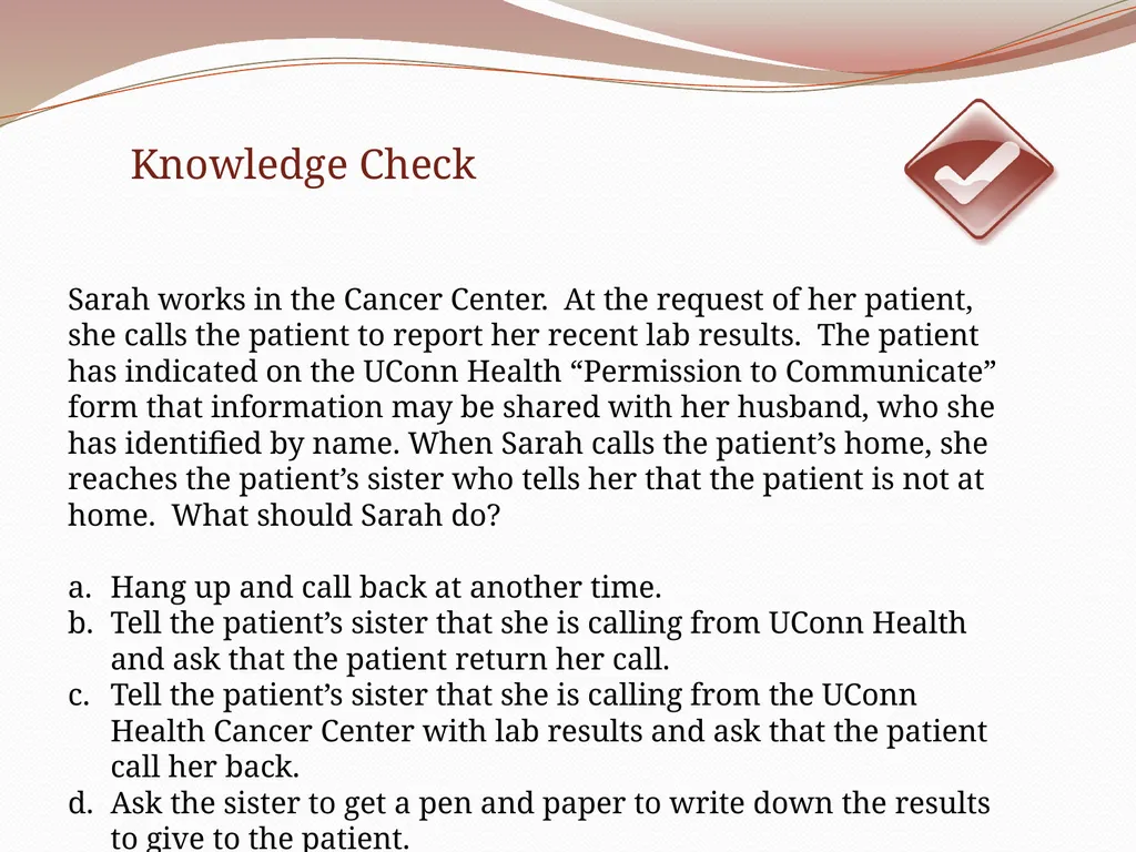 HIPAA/HITECH Privacy and Security Student Training - slide 50 of 90