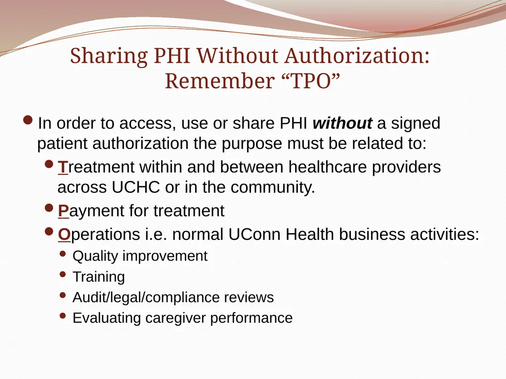 HIPAA/HITECH Privacy and Security Student Training - slide 33 of 90