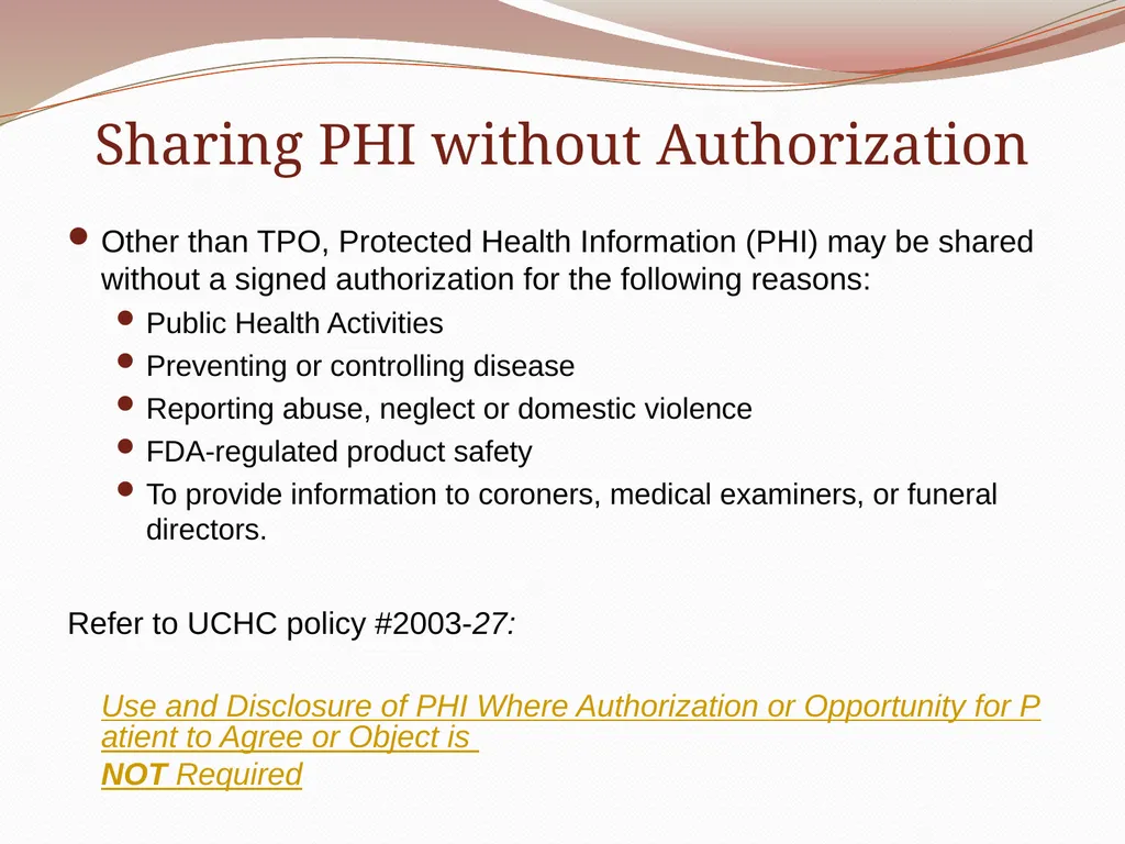 HIPAA/HITECH Privacy and Security Student Training - slide 34 of 90