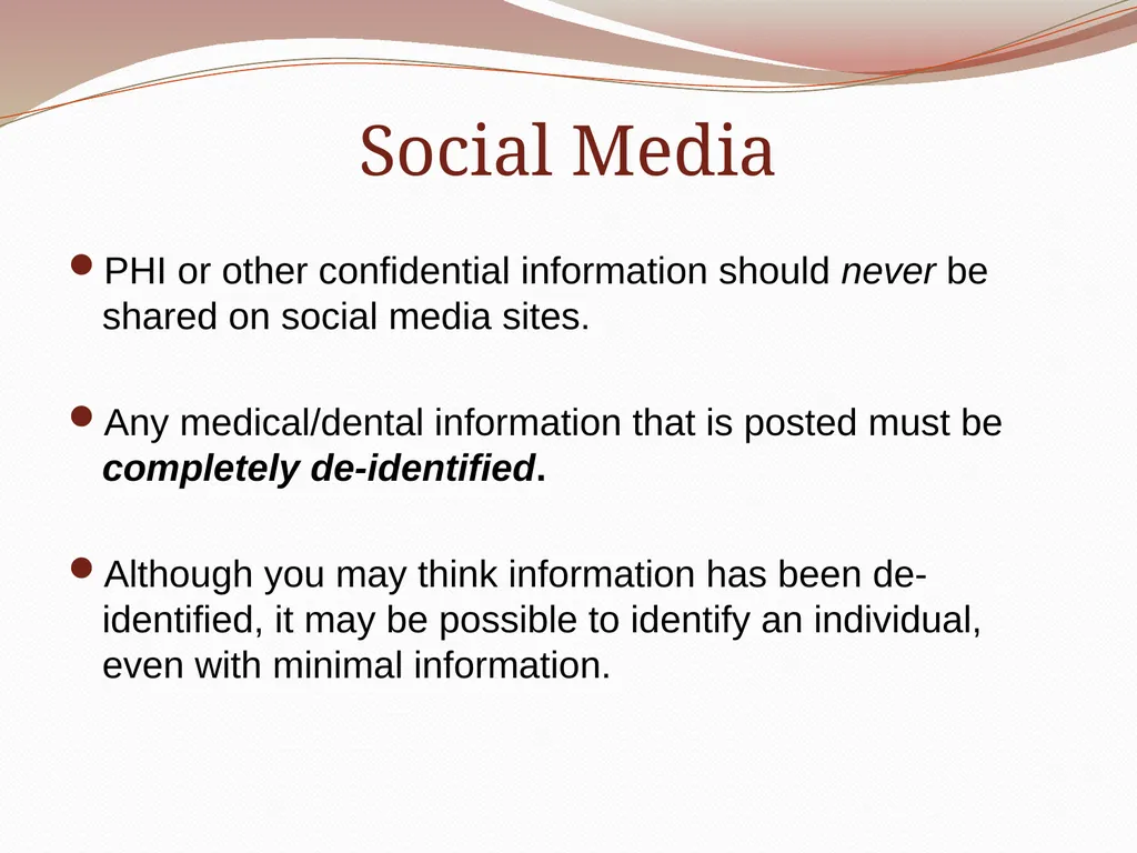 HIPAA/HITECH Privacy and Security Student Training - slide 77 of 90