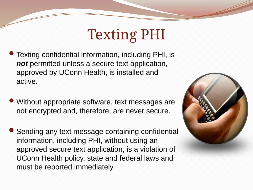 HIPAA/HITECH Privacy and Security Student Training - slide 76 of 90