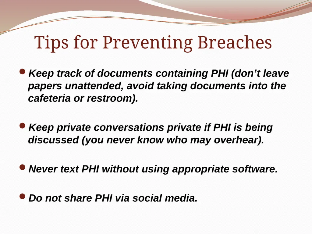 HIPAA/HITECH Privacy and Security Student Training - slide 84 of 90