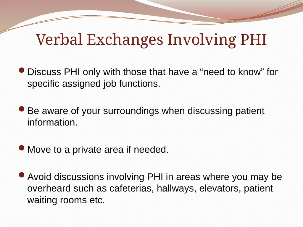 HIPAA/HITECH Privacy and Security Student Training - slide 47 of 90