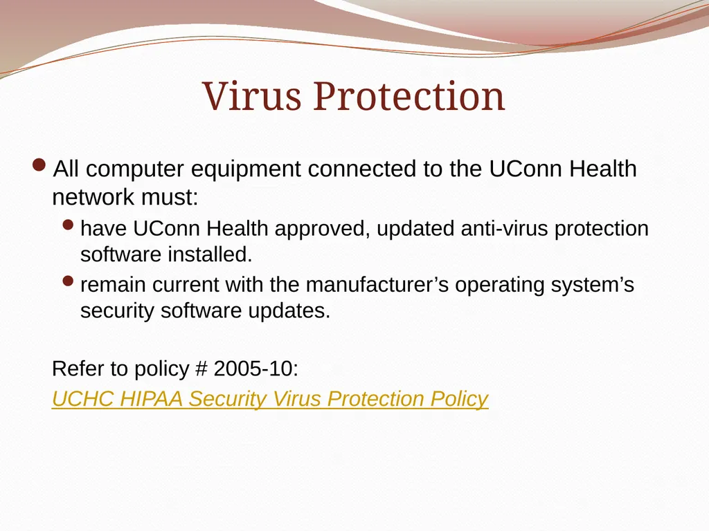 HIPAA/HITECH Privacy and Security Student Training - slide 60 of 90
