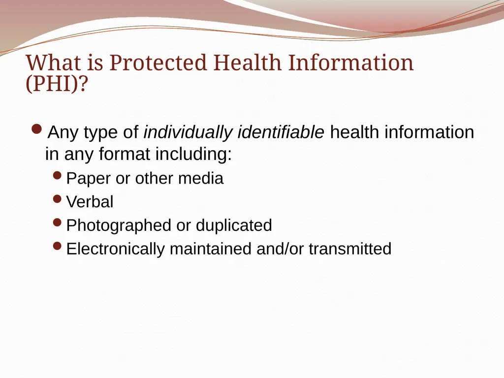 HIPAA/HITECH Privacy and Security Student Training - slide 12 of 90