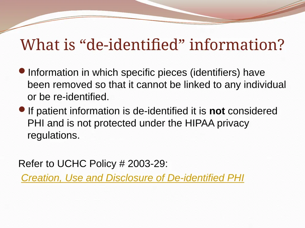 HIPAA/HITECH Privacy and Security Student Training - slide 14 of 90