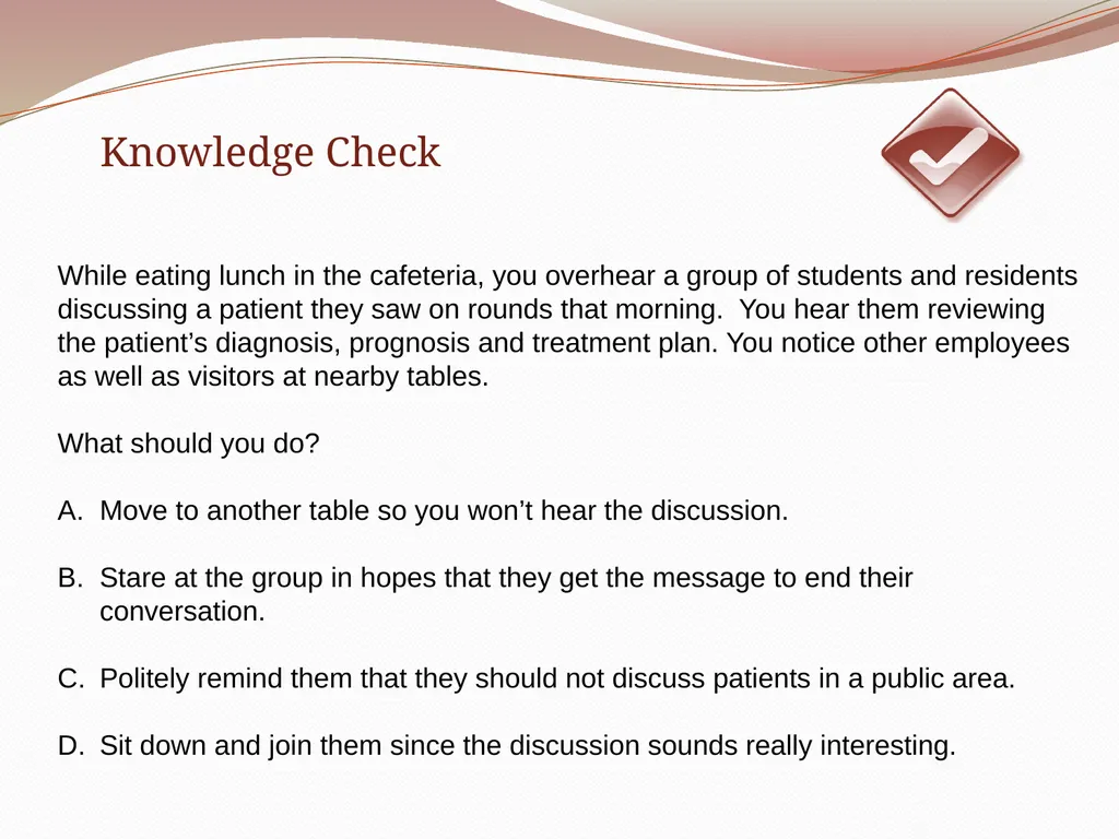 HIPAA/HITECH Privacy and Security Student Training - slide 48 of 90