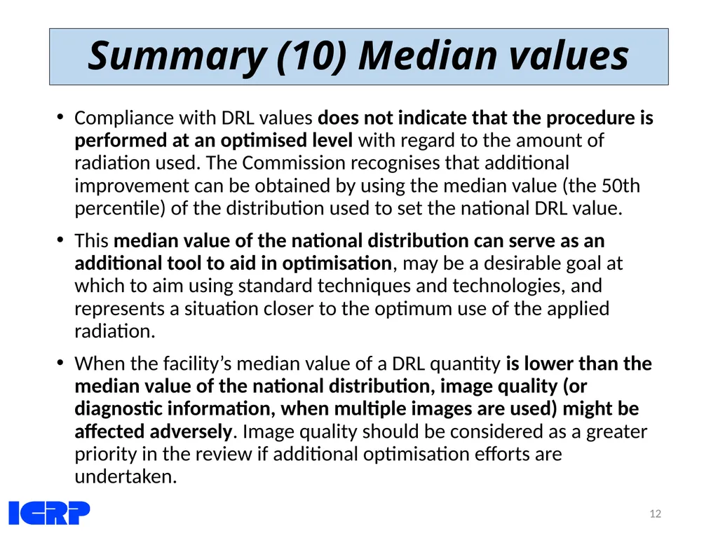 Diagnostic Reference Levels (DRLs) in Medical - slide 12 of 26