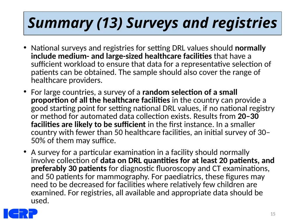 Diagnostic Reference Levels (DRLs) in Medical - slide 15 of 26