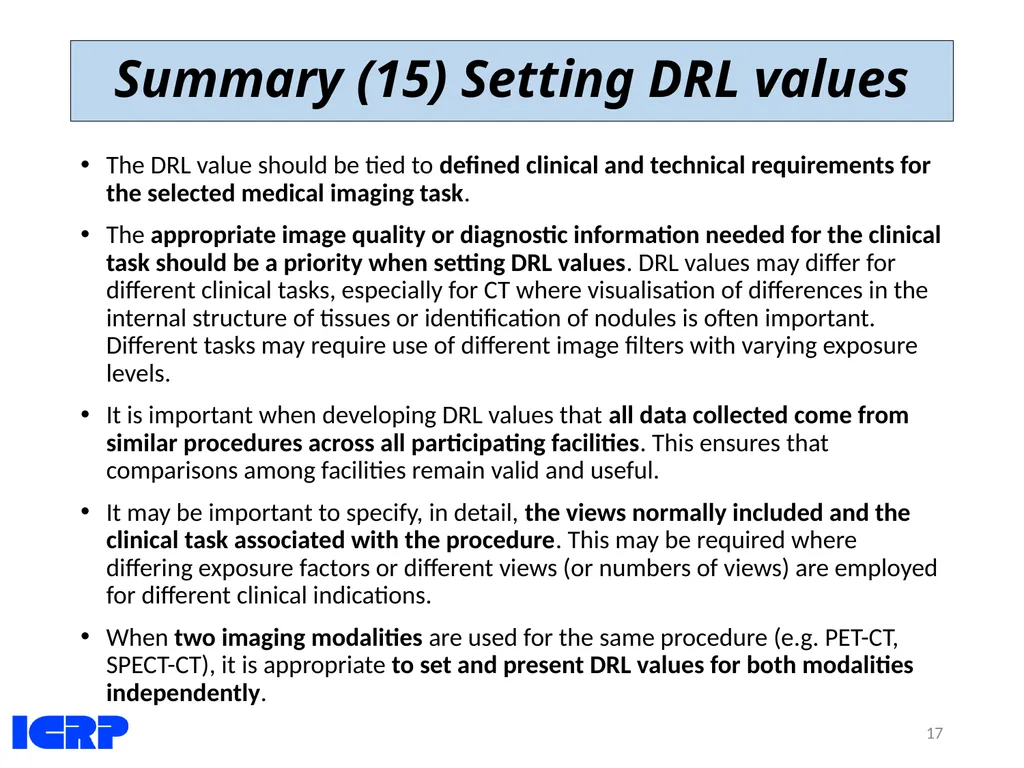Diagnostic Reference Levels (DRLs) in Medical - slide 17 of 26
