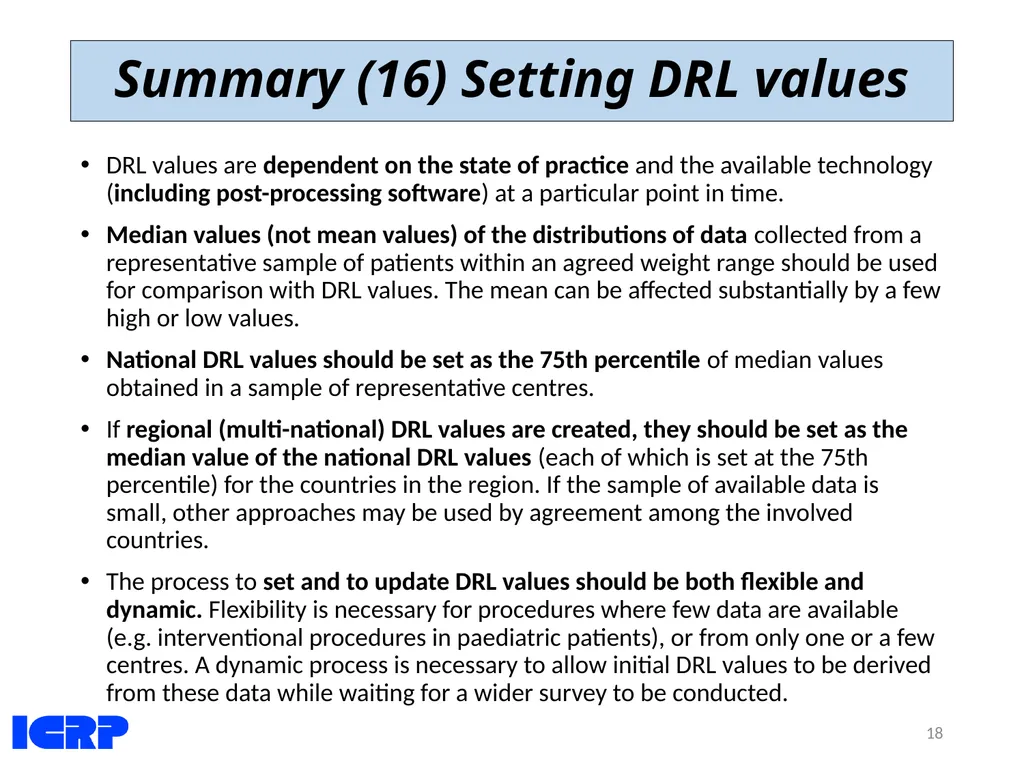 Diagnostic Reference Levels (DRLs) in Medical - slide 18 of 26