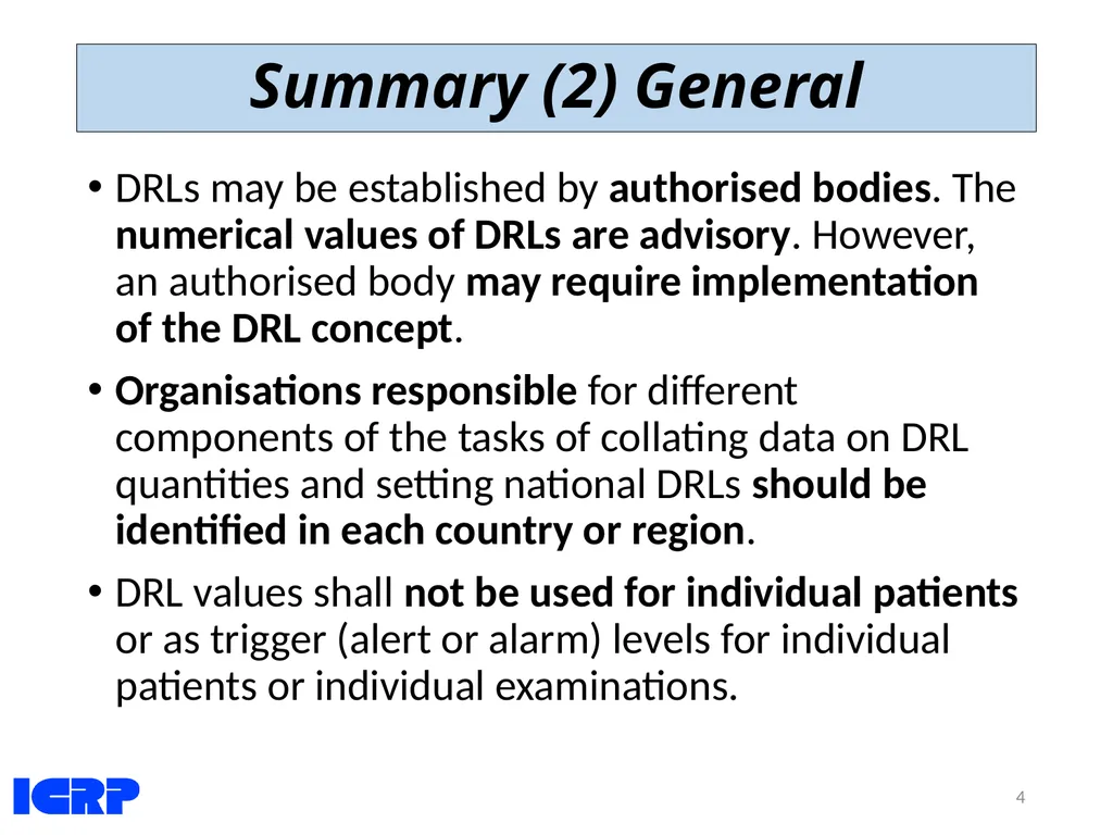 Diagnostic Reference Levels (DRLs) in Medical - slide 4 of 26