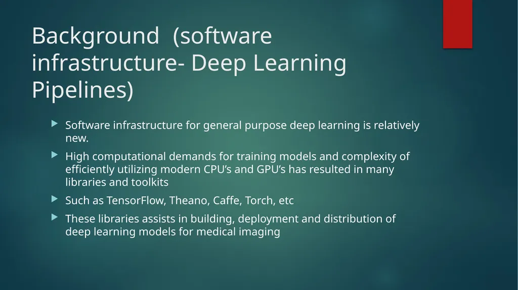 NiftyNet: A Deep learning platform for medical - slide 6 of 27