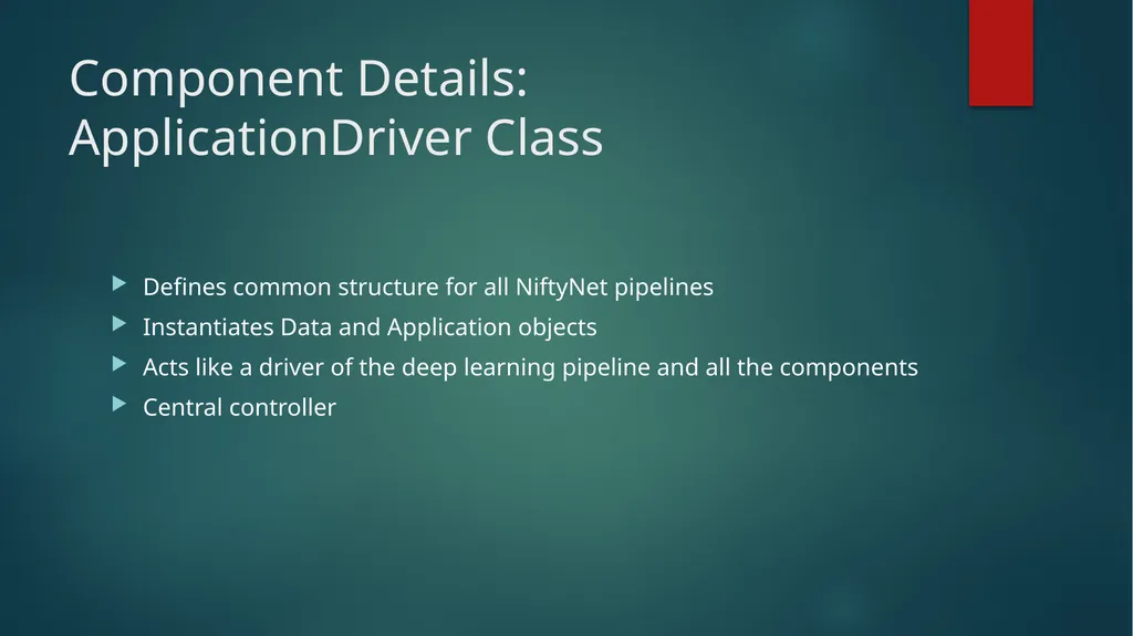 NiftyNet: A Deep learning platform for medical - slide 14 of 27