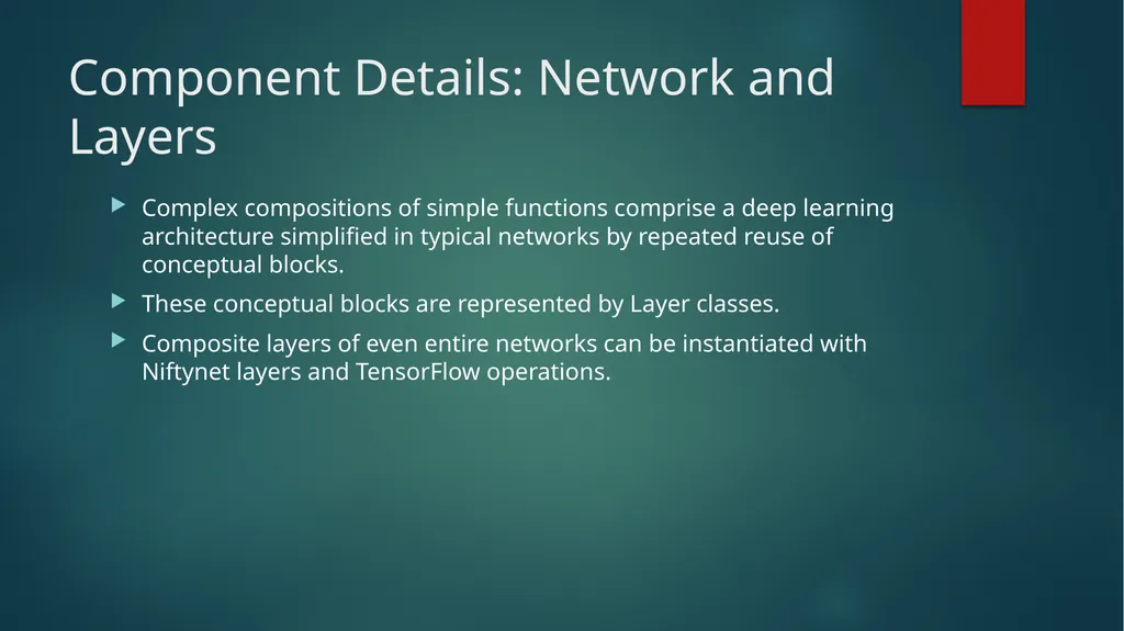 NiftyNet: A Deep learning platform for medical - slide 16 of 27