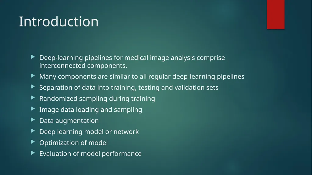 NiftyNet: A Deep learning platform for medical - slide 3 of 27