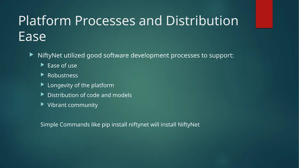 NiftyNet: A Deep learning platform for medical - slide 22 of 27