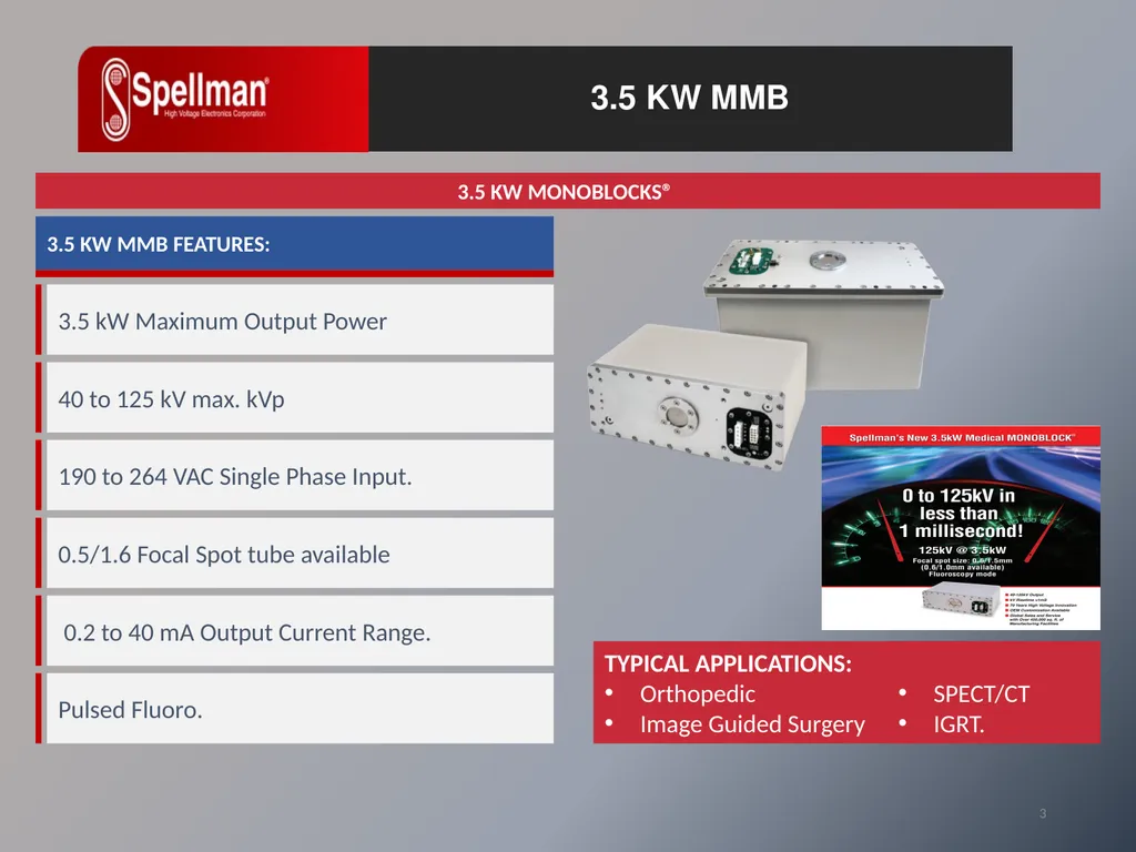 1 MEDICAL MONOBLOCKS Powering a Better Future for - slide 3 of 4