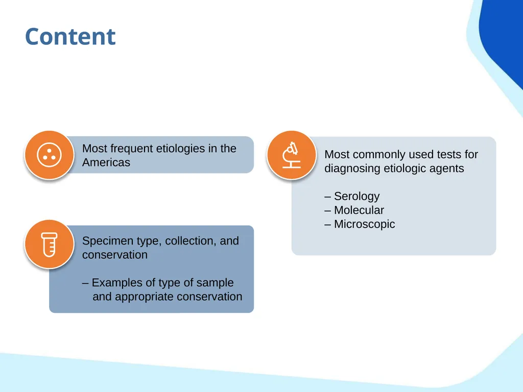 Laboratory tests Objectives Identify the main - slide 3 of 28