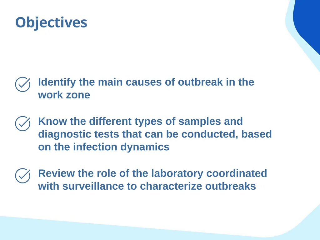 Laboratory tests Objectives Identify the main - slide 2 of 28