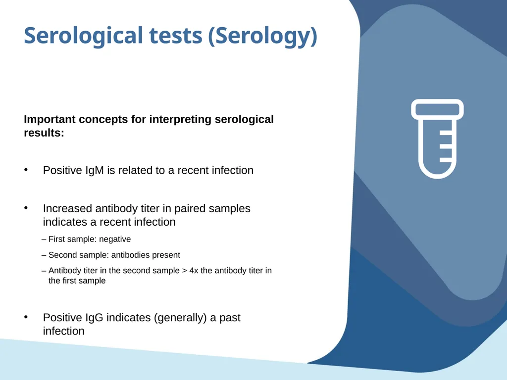 Laboratory tests Objectives Identify the main - slide 7 of 28