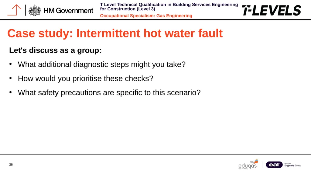 Occupational Specialism: Gas Engineering K1.28 - slide 36 of 84