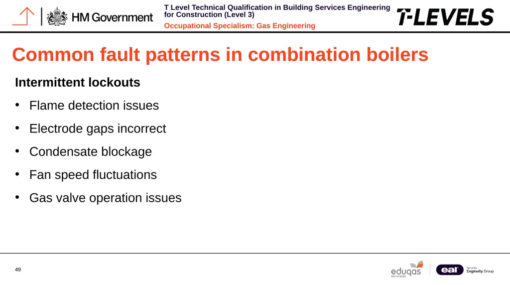 Occupational Specialism: Gas Engineering K1.28 - slide 49 of 84